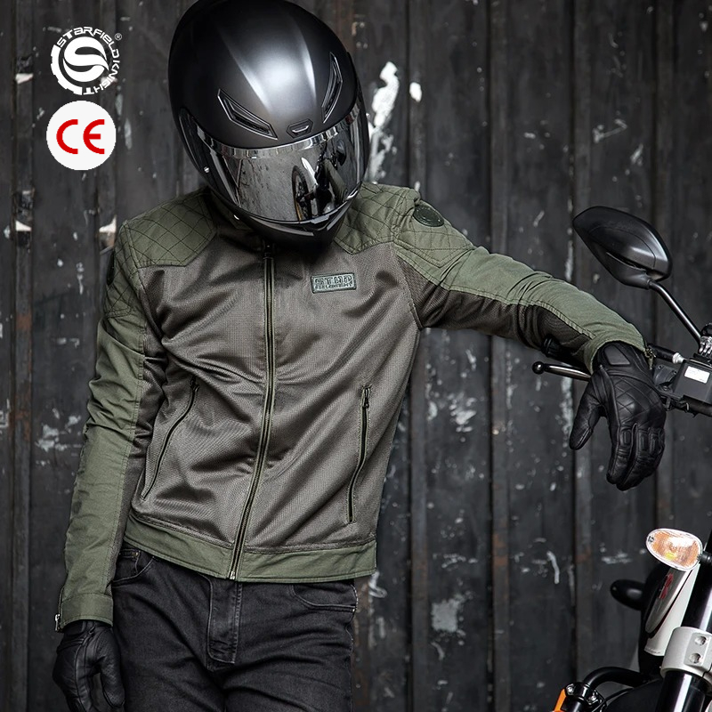 Retro Gaming Jacket - SFK Spring&Summer Mesh Breathable Retro Men's