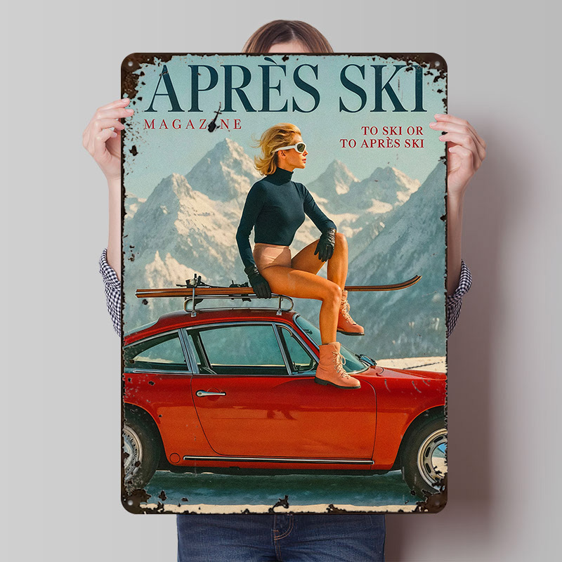 Retro Gaming Magazine - Apres Ski Magazine Cover Poster Customized