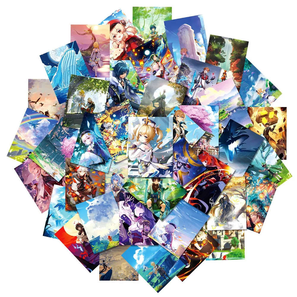Retro Gaming Magazine - 10/30/50PCS Cartoon Genshin Game Personality Graffiti