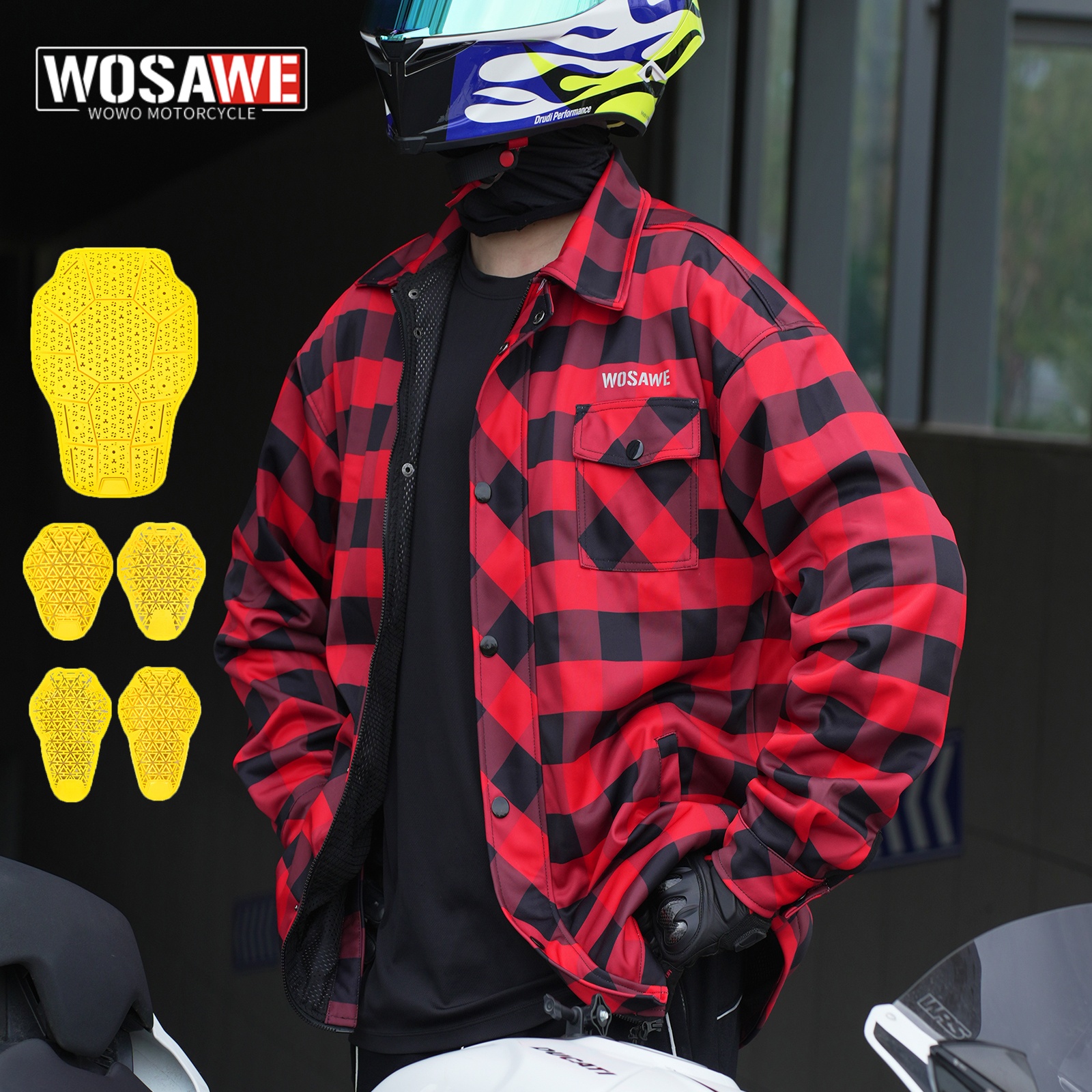 Retro Gaming Jacket - WOSAWE Motorcycle Jacket Men Casual Retro