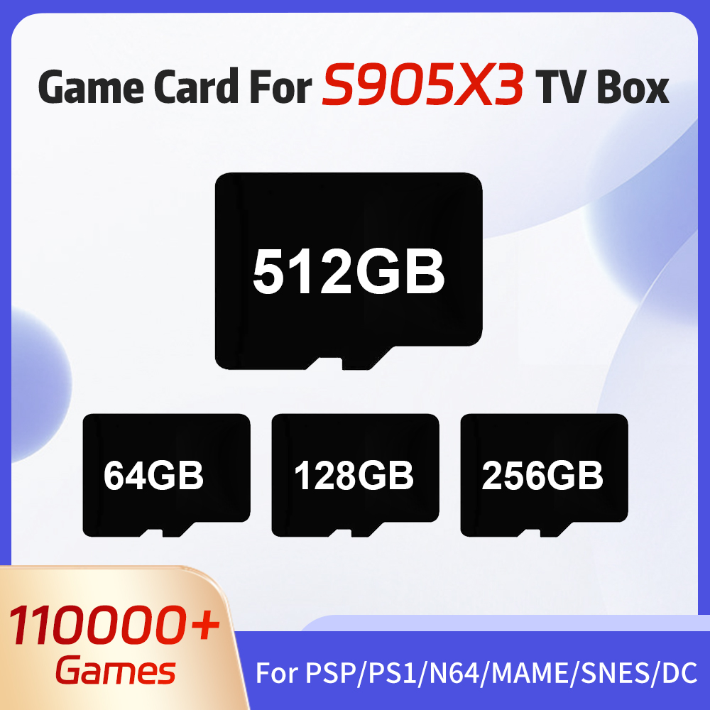 Retro Gaming Batocera - 512GB Game TF Card For S905X3/Retro