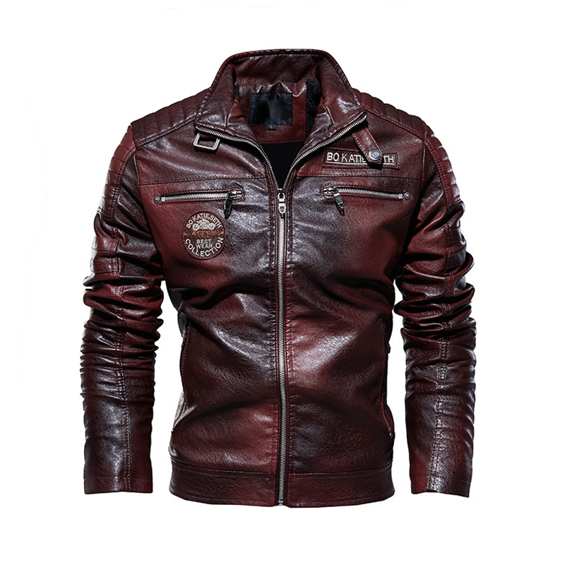 Retro Gaming Jacket - Autumn Winter Men's PU Leather Jackets