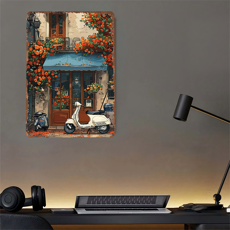 Vintage Scooter Shop Poster Cu - Retro Gaming At Home recensione e prezzo
