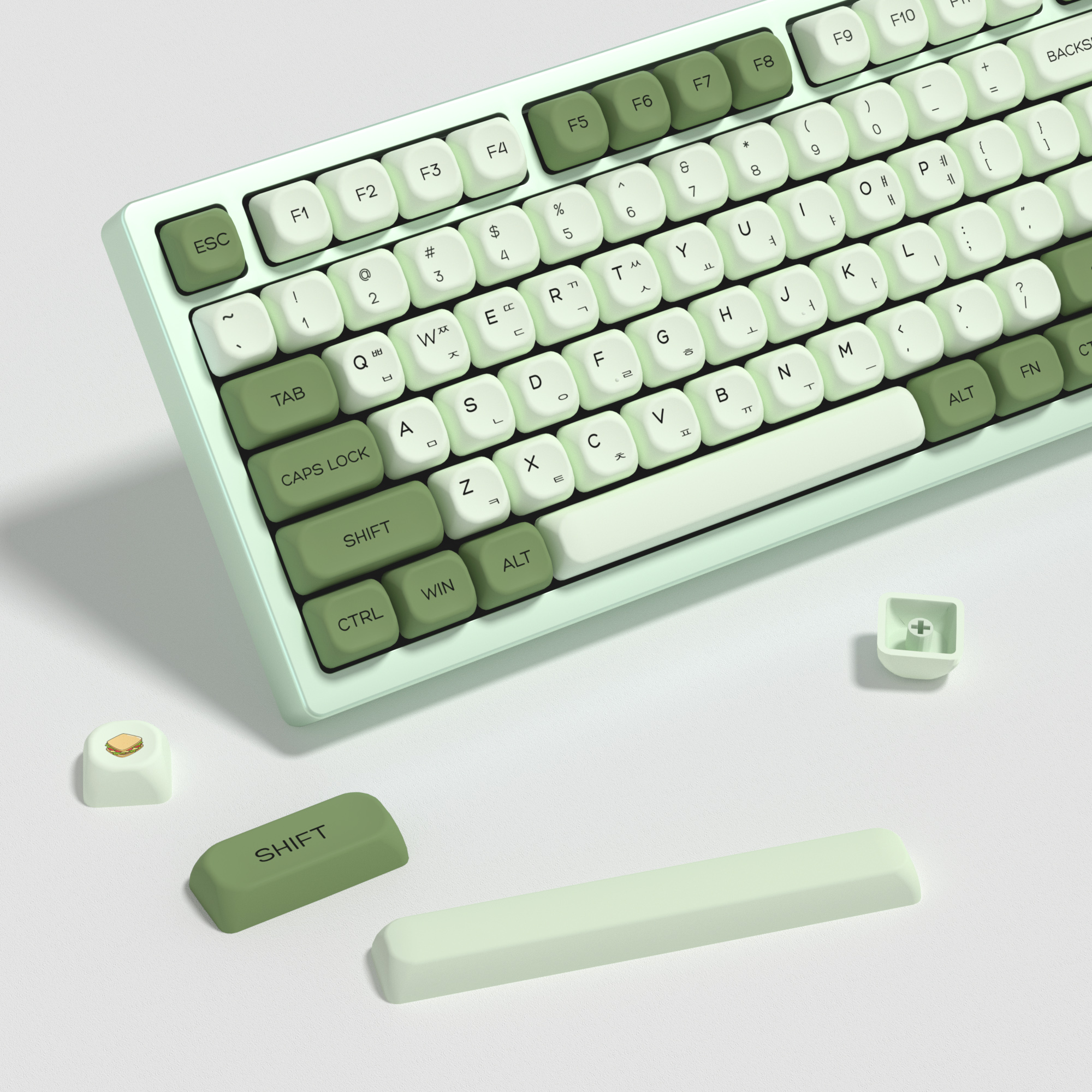 KBDiy Matcha Korean Keycap Gre - Retro Gaming Mac recensione e prezzo