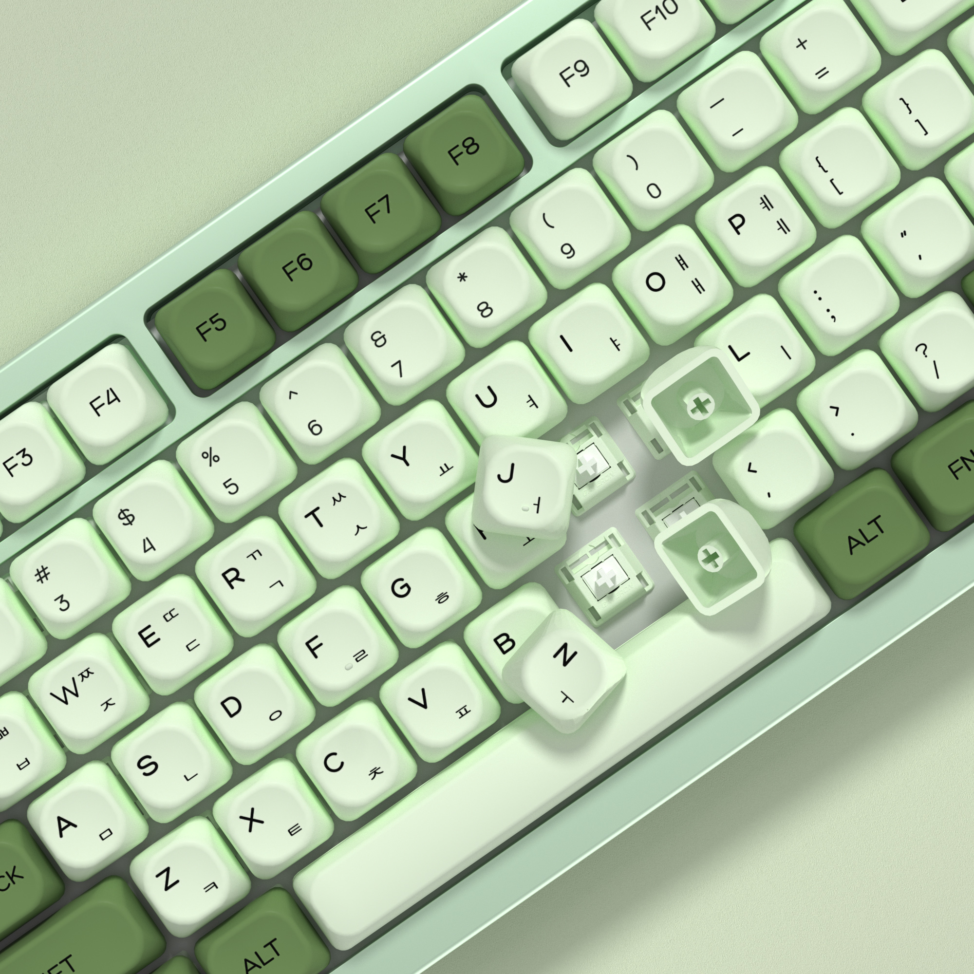 KBDiy Matcha Korean Keycap Gre - Retro Gaming Mac recensione e prezzo