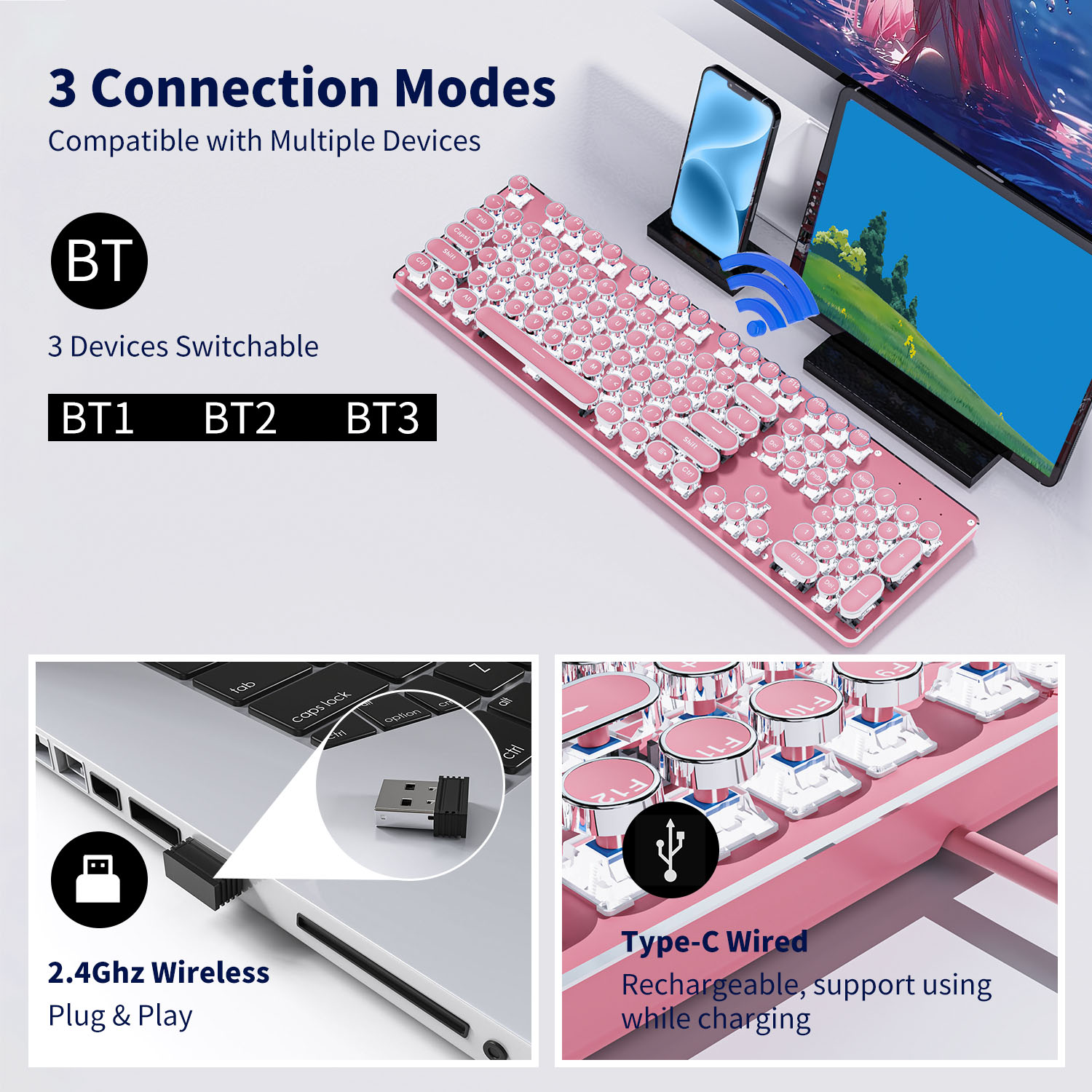 EWEADN TK950 Tri-Mode Ergonomi - Retro Gaming Mac recensione e prezzo
