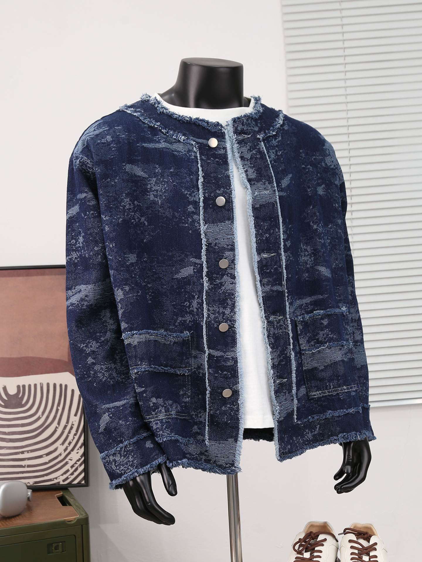 Retro Jacquard Denim Jacket Fo - Retro Gaming Jacket recensione e prezzo