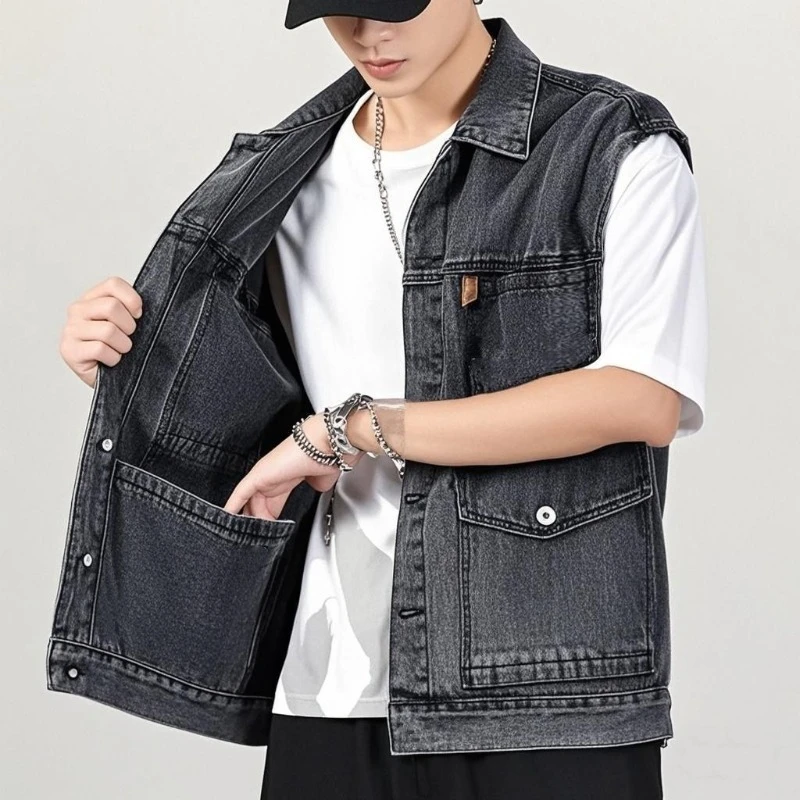 Trendy Summer Retro Denim Vest - Retro Gaming Jacket recensione e prezzo