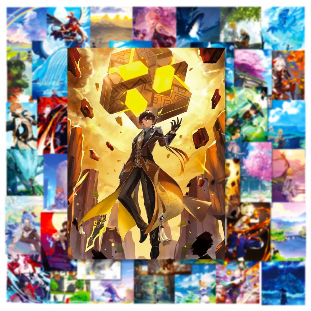 10/30/50PCS Cartoon Genshin Ga - Retro Gaming Magazine recensione e prezzo