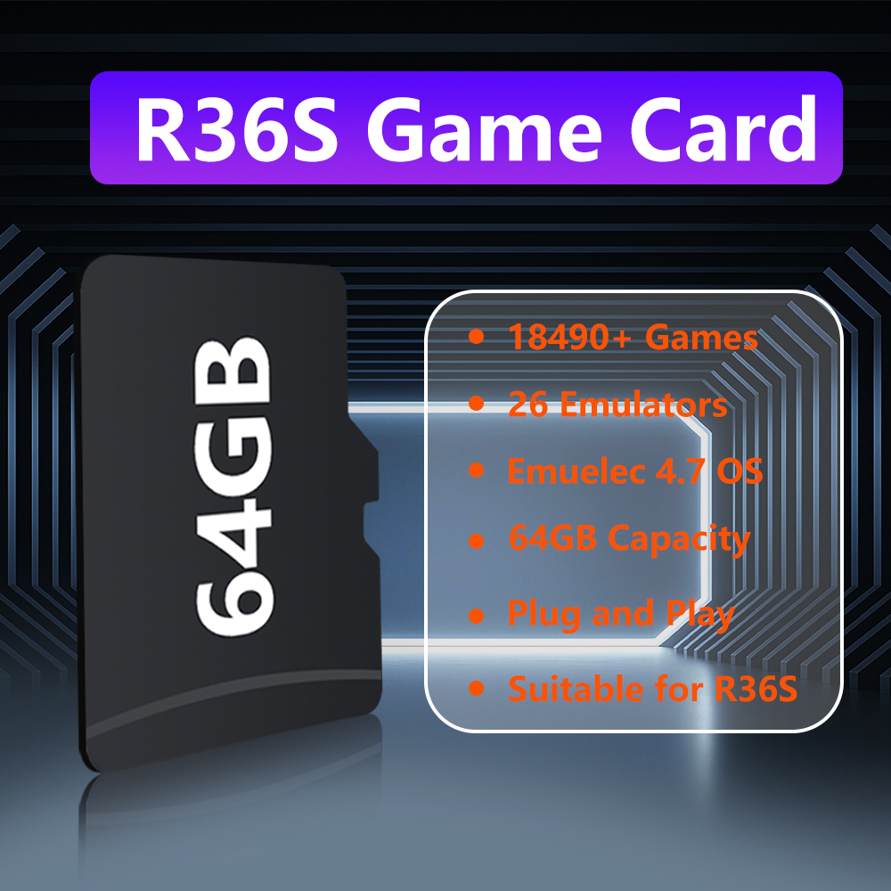 64GB Game Card for R36S Game C - Retro Gaming Batocera recensione e prezzo