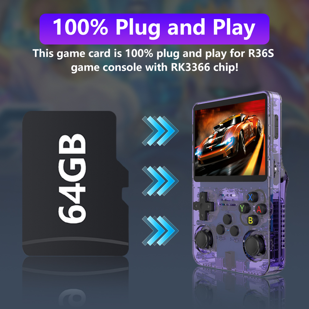 64GB Game Card for R36S Game C - Retro Gaming Batocera recensione e prezzo
