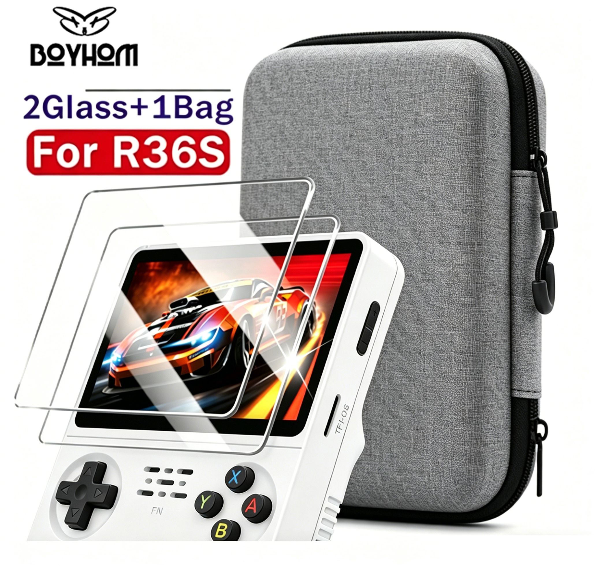 BOYHOM Official R36S Tempered  - Console Retro Gaming Portable recensione e prezzo