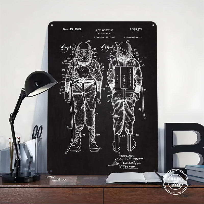 1945 Diving Suit Patent Metal  - Retro Gaming At Home recensione e prezzo
