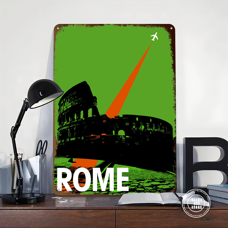 Rome Travel Metal Poster Custo - Retro Gaming At Home recensione e prezzo