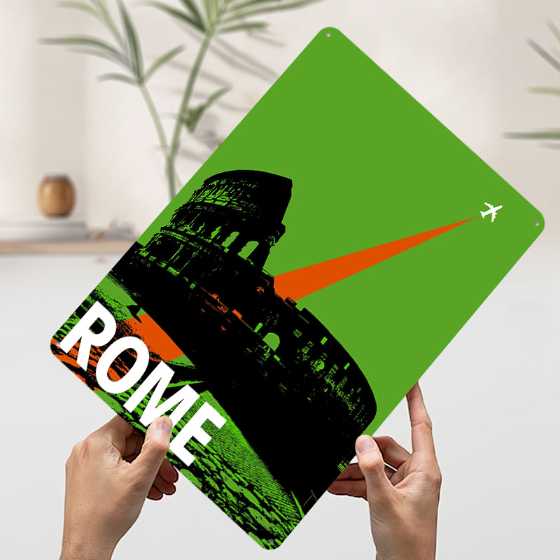 Rome Travel Metal Poster Custo - Retro Gaming At Home recensione e prezzo