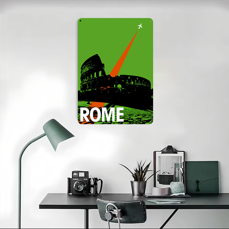 Rome Travel Metal Poster Custo - Retro Gaming At Home recensione e prezzo