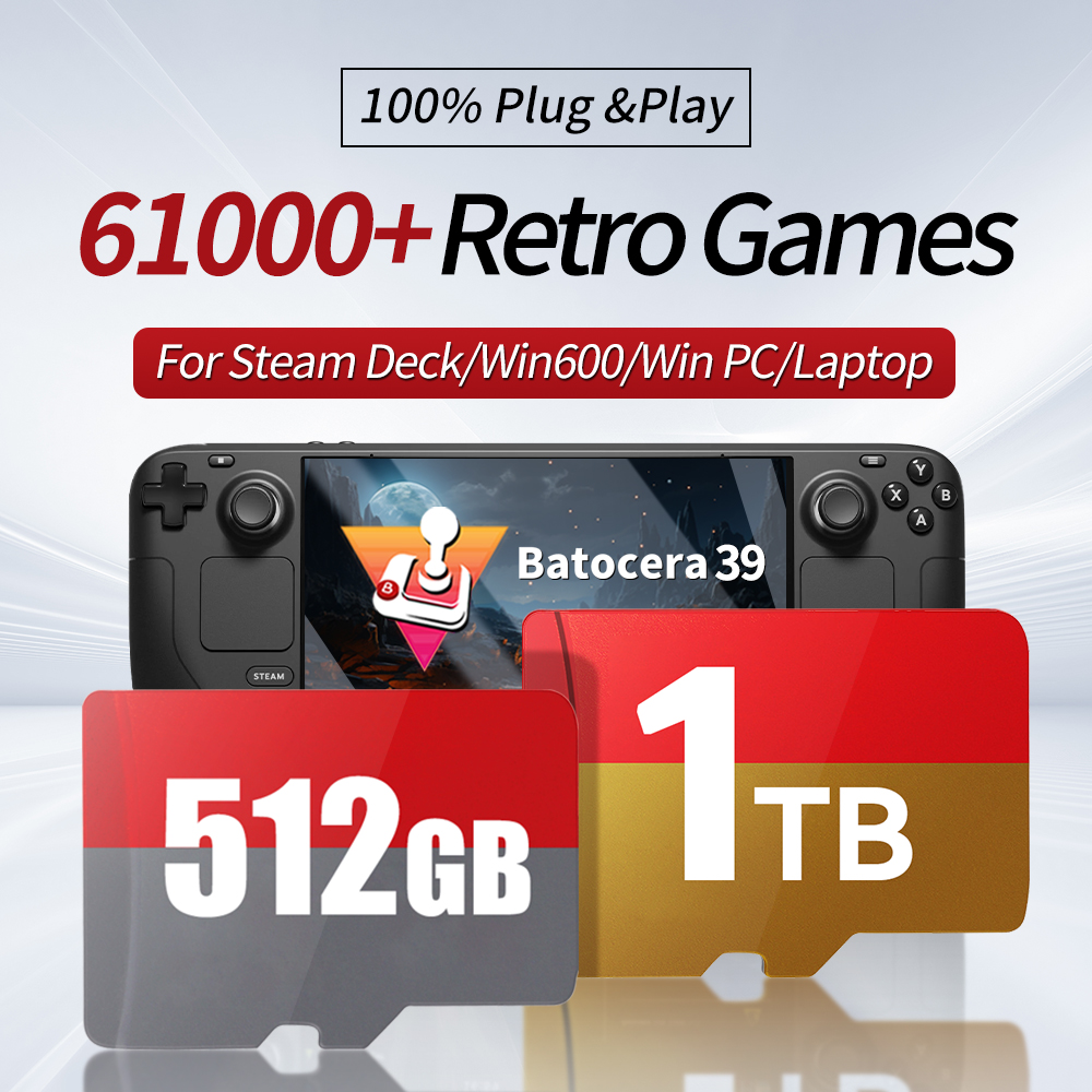 1TB Gaming Card With 61000 Ret - Retro Gaming Batocera recensione e prezzo