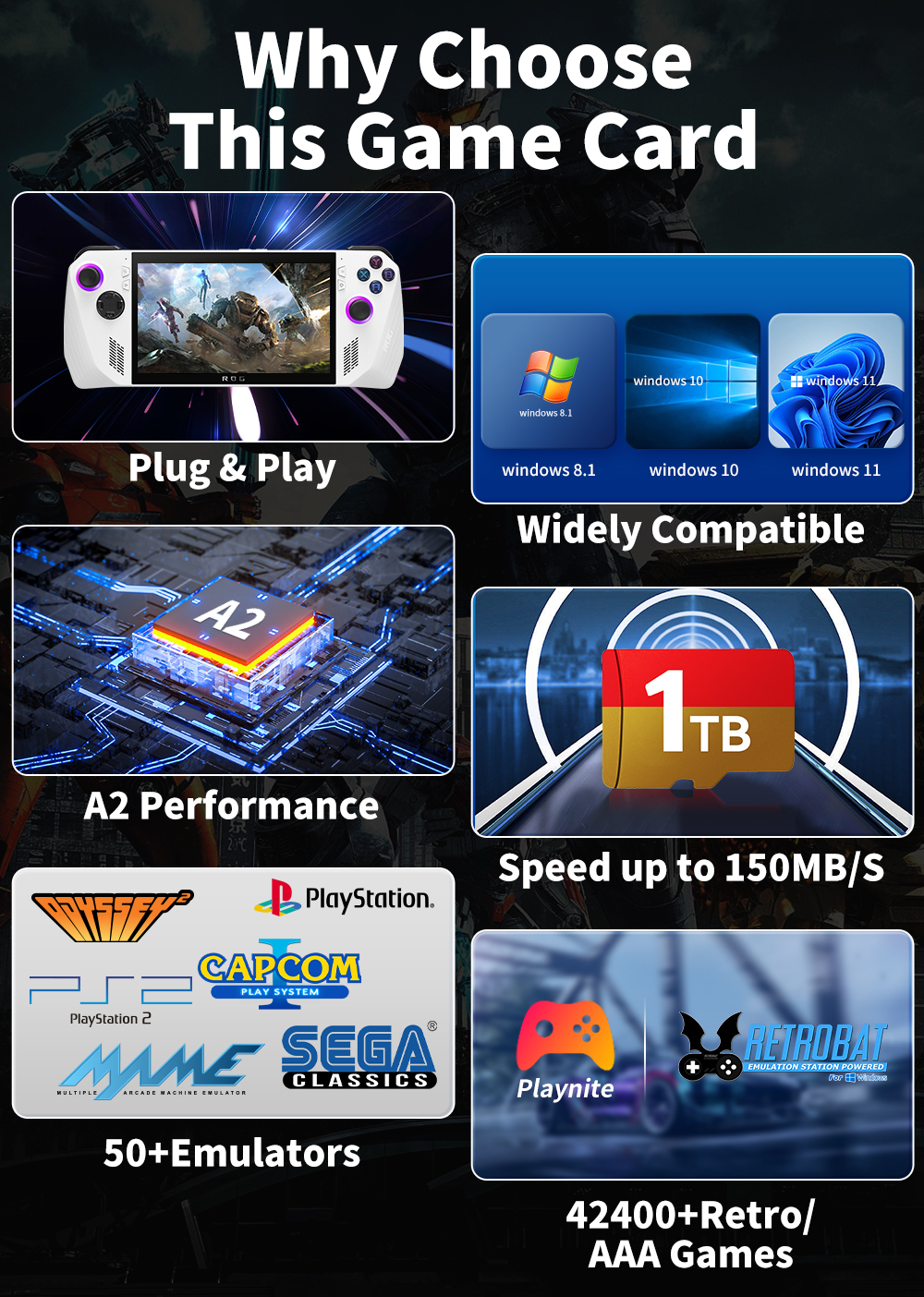 Game TF Card for ROG ALLY/Rog  - Retro Gaming Batocera recensione e prezzo