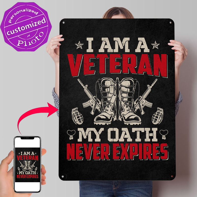 Veteran Military Quote Metal P - Retro Gaming At Home recensione e prezzo