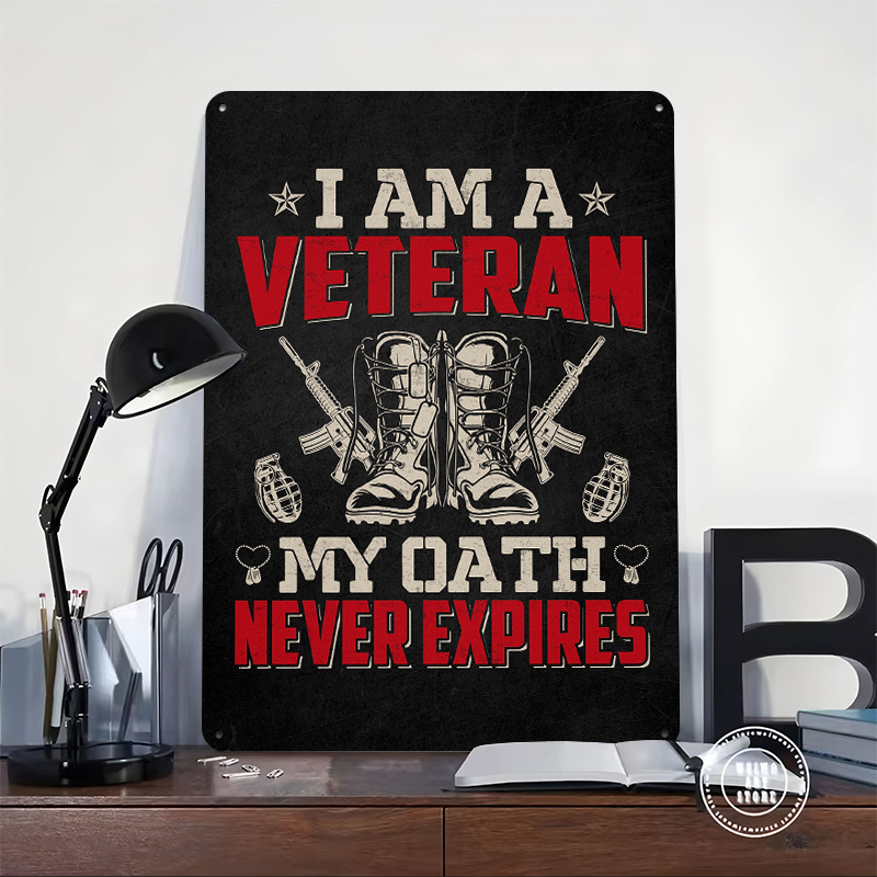 Veteran Military Quote Metal P - Retro Gaming At Home recensione e prezzo
