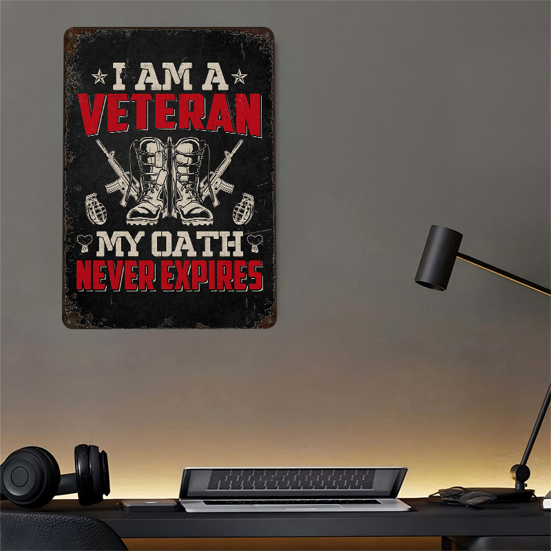 Veteran Military Quote Metal P - Retro Gaming At Home recensione e prezzo