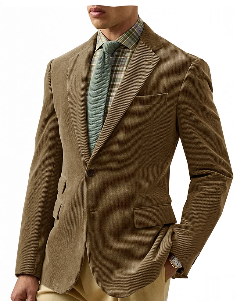 Vintage Corduroy Men's Blazers - Retro Gaming Jacket recensione e prezzo