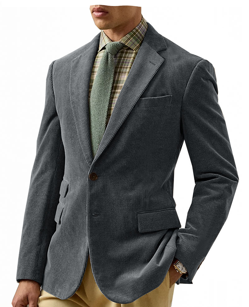 Vintage Corduroy Men's Blazers - Retro Gaming Jacket recensione e prezzo