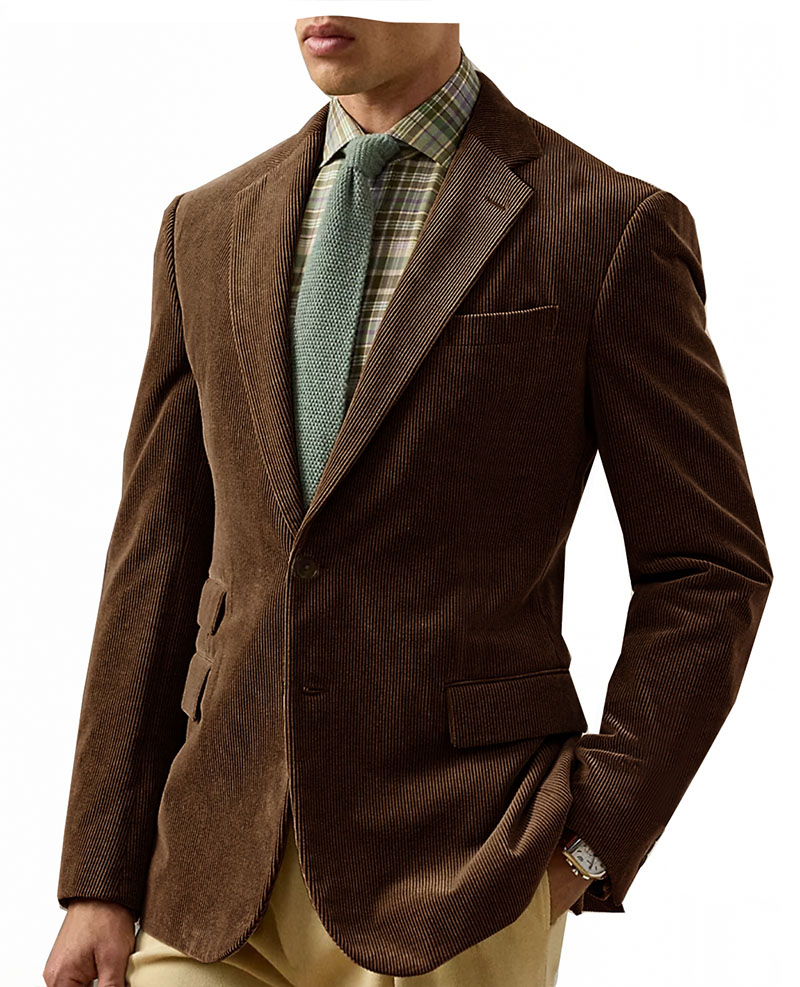 Vintage Corduroy Men's Blazers - Retro Gaming Jacket recensione e prezzo