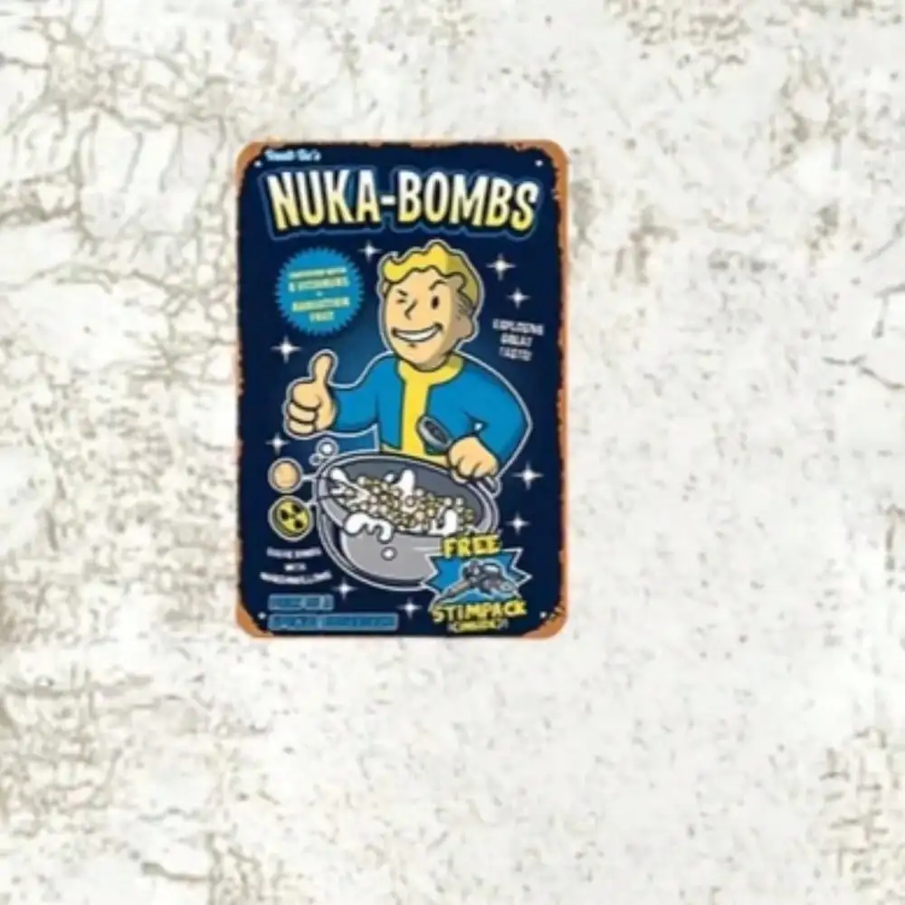 Vault-Tec Nuka-Bombs Metal Wal - Retro Gaming Vault recensione e prezzo