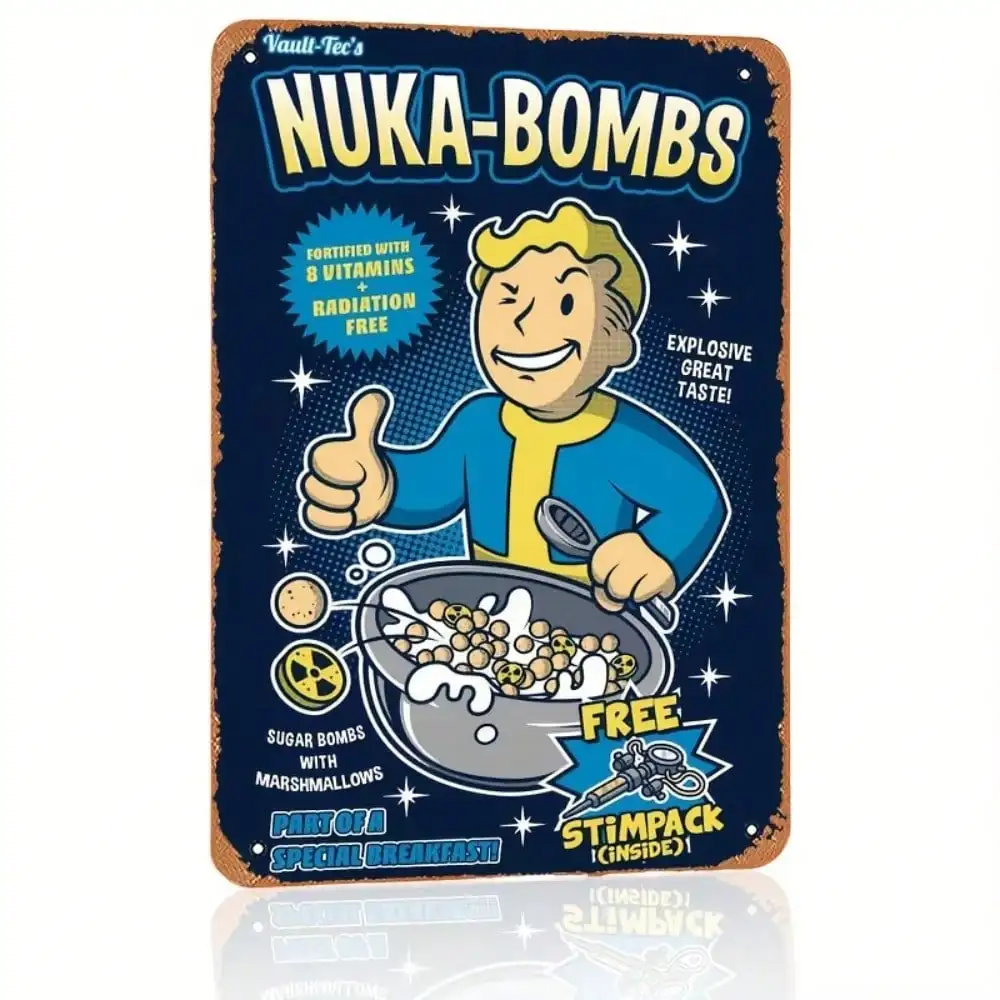 Vault-Tec Nuka-Bombs Metal Wal - Retro Gaming Vault recensione e prezzo