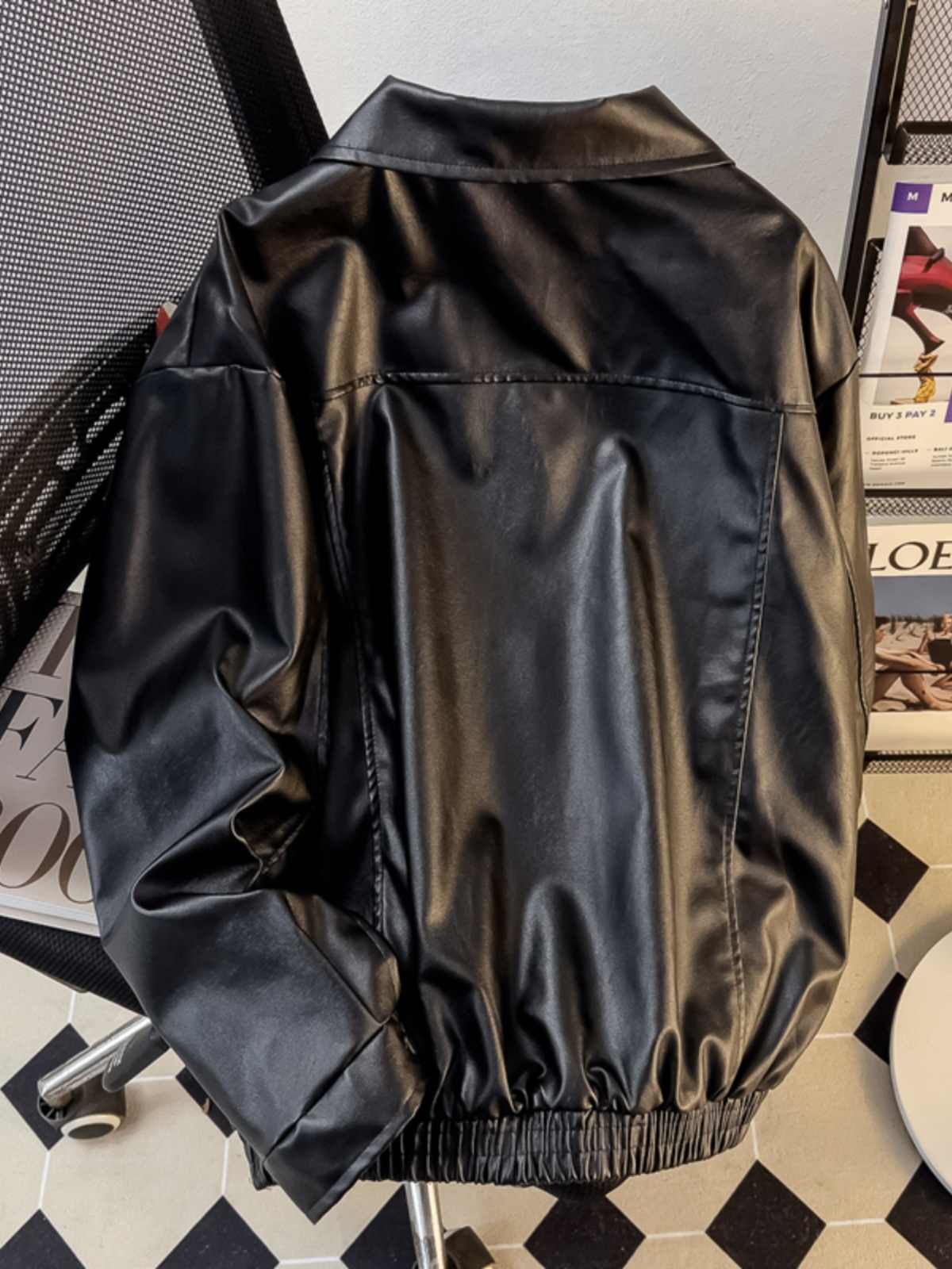American Retro PU Leather Coat - Retro Gaming Jacket recensione e prezzo