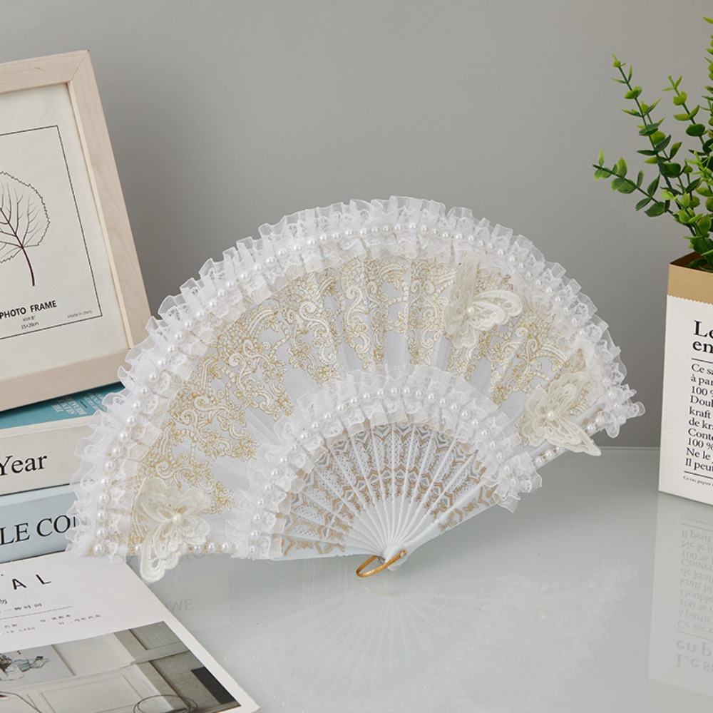 White Lolita Lace Hand Fan Han - Console Retro Gaming Portable recensione e prezzo