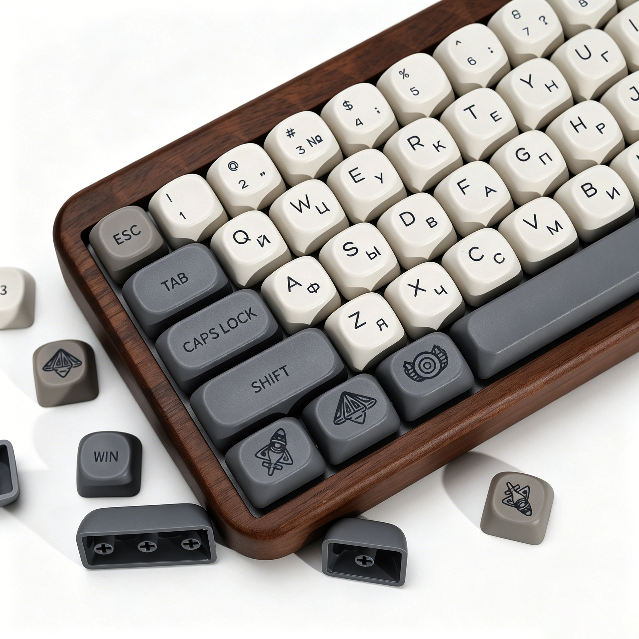 KBDiy Russian Keycaps Retro Vi - Retro Gaming Mac recensione e prezzo