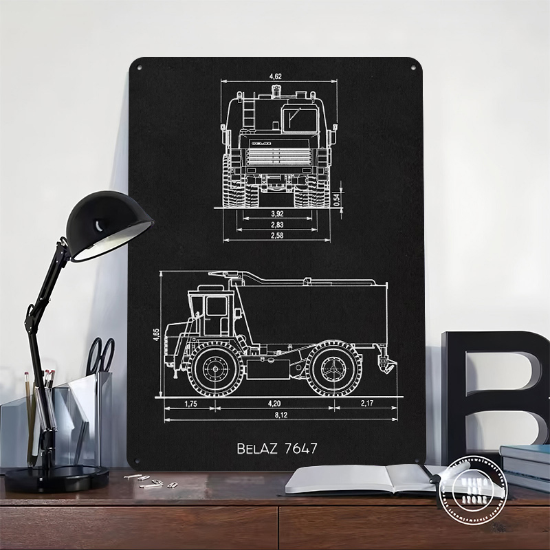 BelAZ 7647 Metal Poster Wall A - Retro Gaming At Home recensione e prezzo