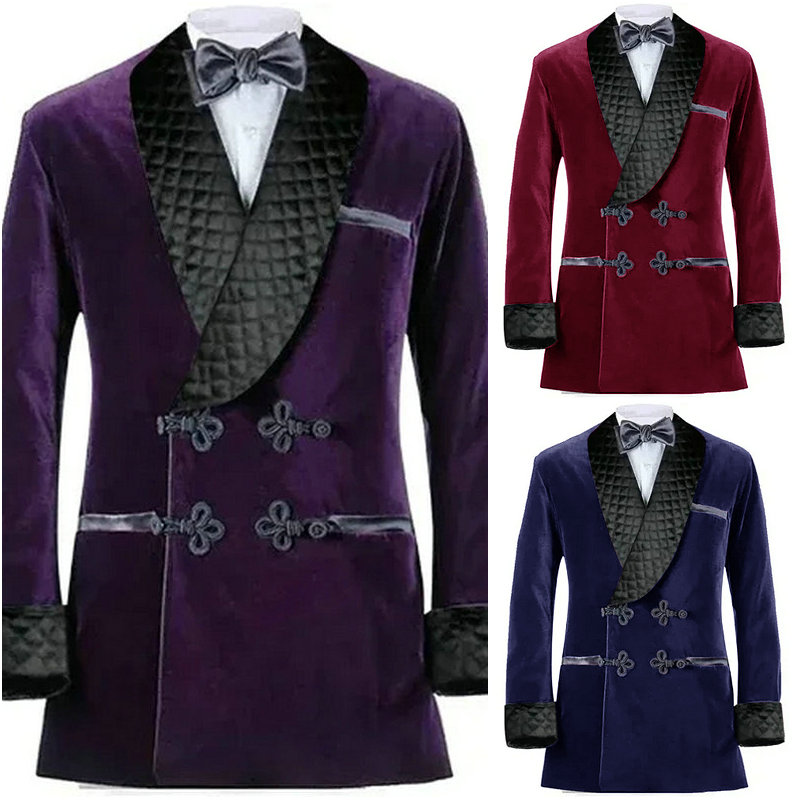 Double Breasted Purple Velvet  - Retro Gaming Jacket recensione e prezzo